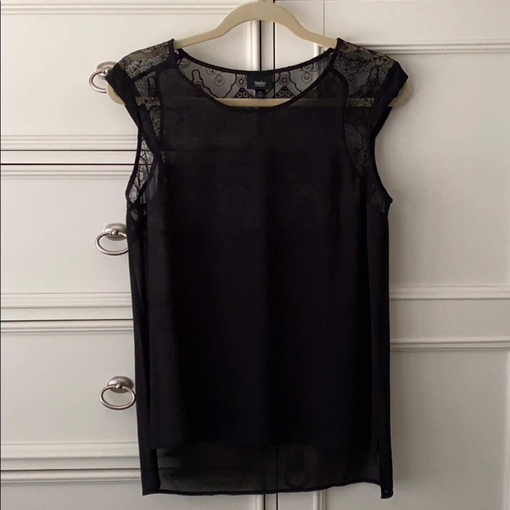 Women’s Sheer Lace Detail Top